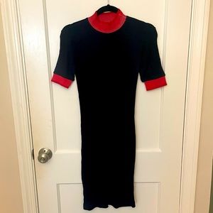 Zara Navy Midi Dress